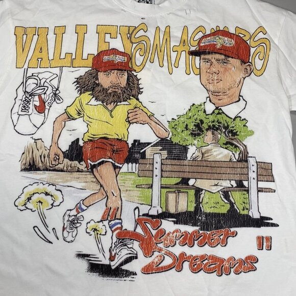 NEW VALLEY FOREVER DREAMS Forrest Gump Graphic T-Shirt – White/Multi – Size L - Picture 4 of 8